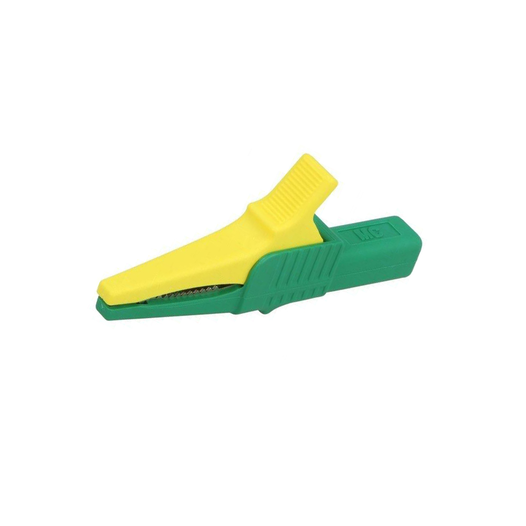 STAUBLI Crocodile clip; 32A; 1kVDC; yellow-green