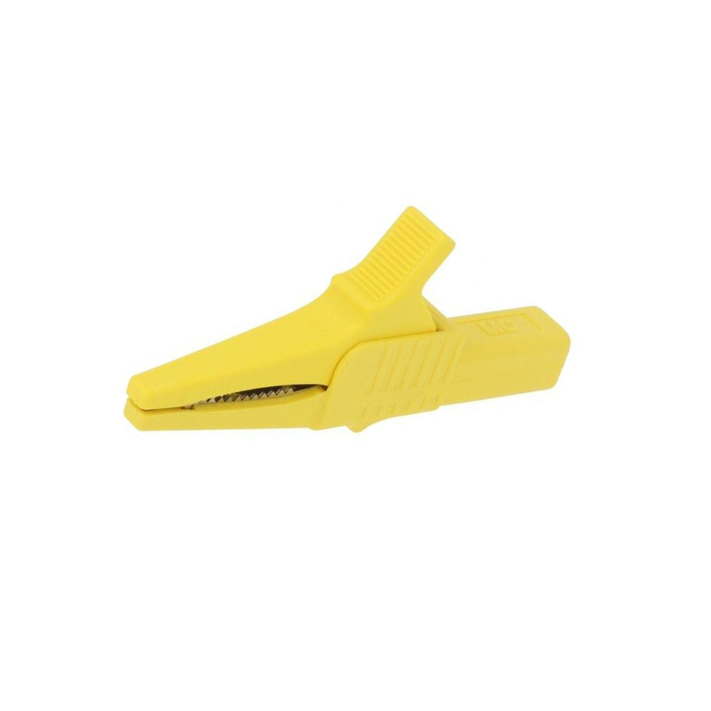 STAUBLI Crocodile clip; 32A; 1kVDC; yellow