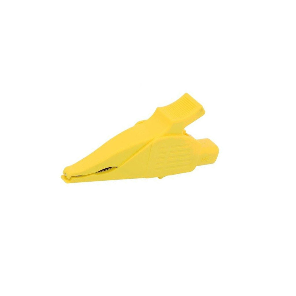 STAUBLI Crocodile clip; 32A; 1kVDC; yellow