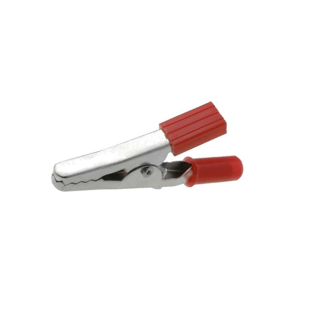 AXIOMET Crocodile clip; 60VDC; red; Grip