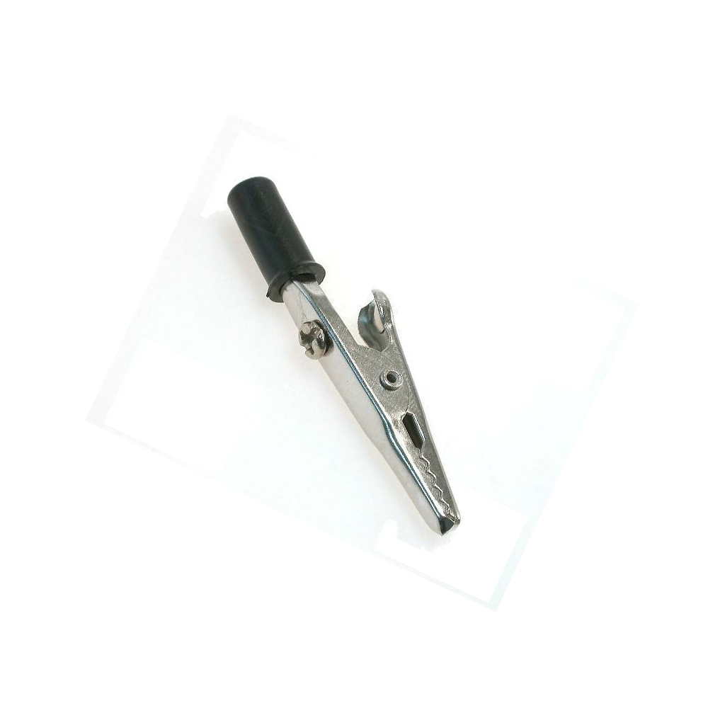 AXIOMET Crocodile clip; black; Grip capac: