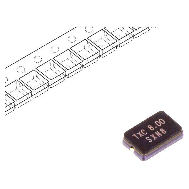 TXC Crystal; 8MHz; SMD; 5x3.2x1