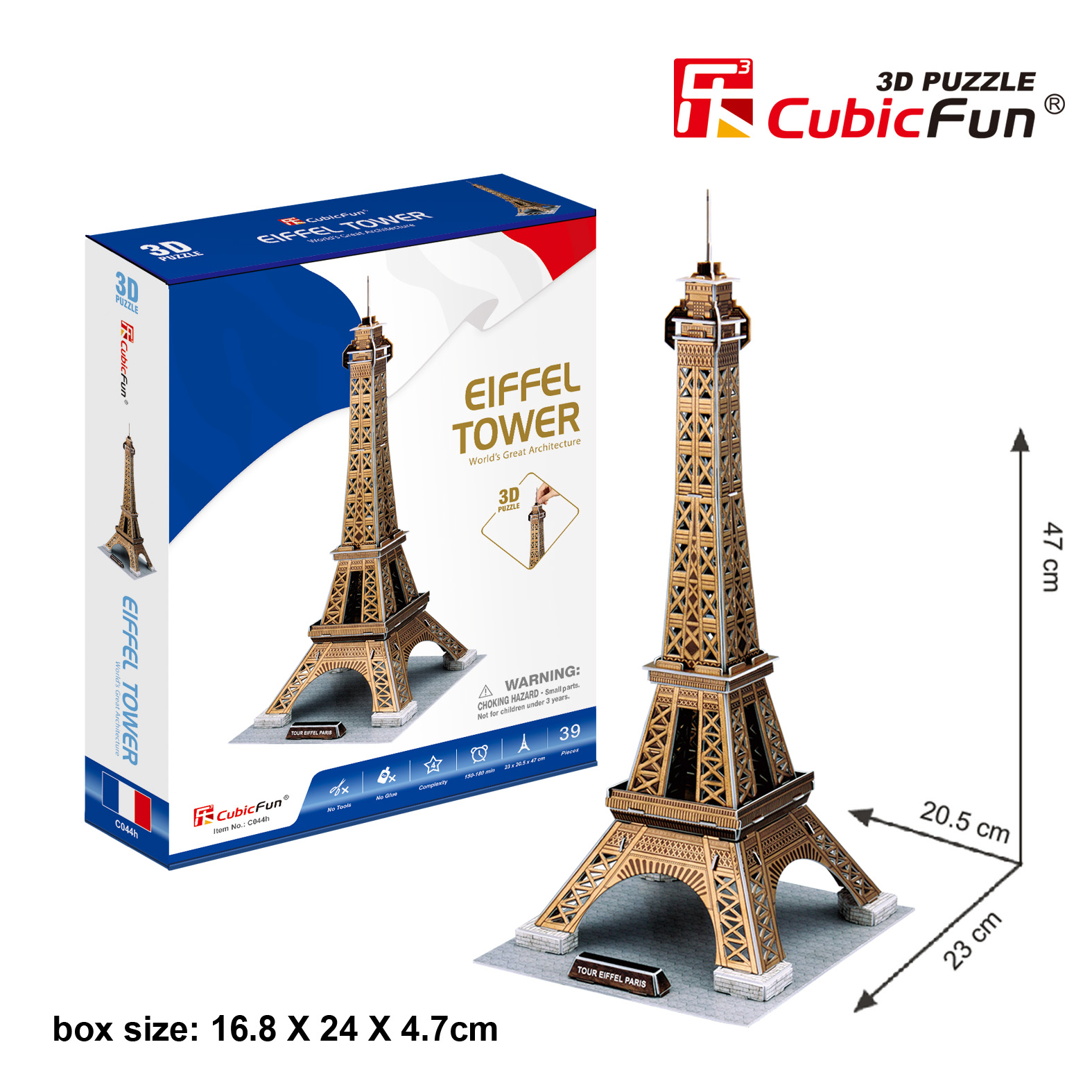 CUBIC FUN CUBICFUN 3D puzle Eifeļa
