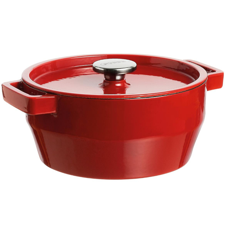 Čuguna katls 6,8L Pyrex apaļš