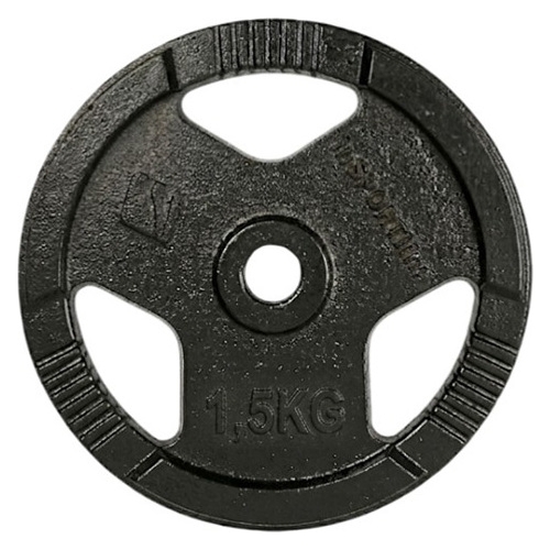Čuguna svaru disks inSPORTline Hamerton, melns