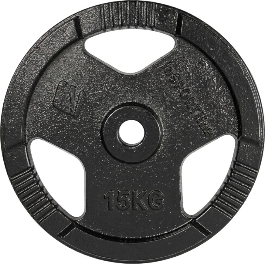 Čuguna svaru disks inSPORTline Hamerton, melns