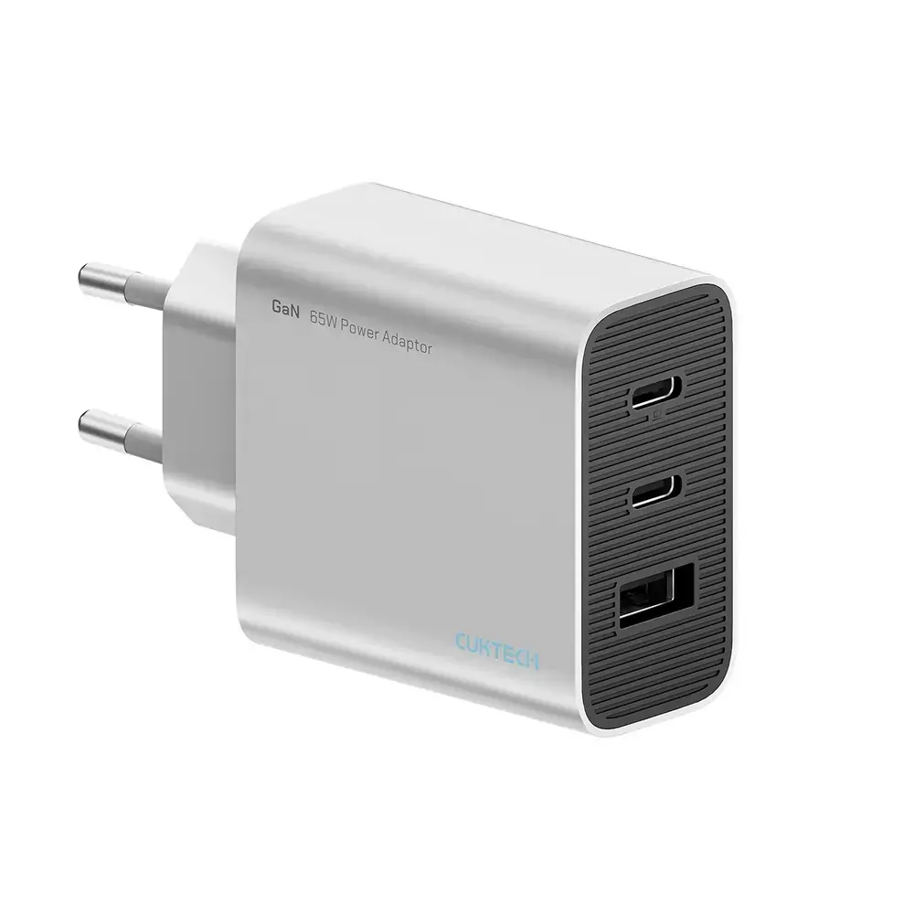 Cuktech 65W GaN 2xUSB-C 1xUSB-A Wall