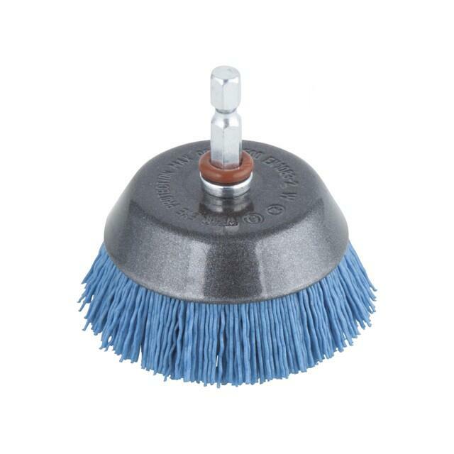 WOLFCRAFT Cup brush; 65mm; hexagonal; 1/4&quot
