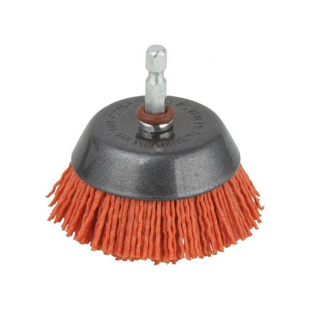 WOLFCRAFT Cup brush; 65mm; hexagonal; 1/4&quot