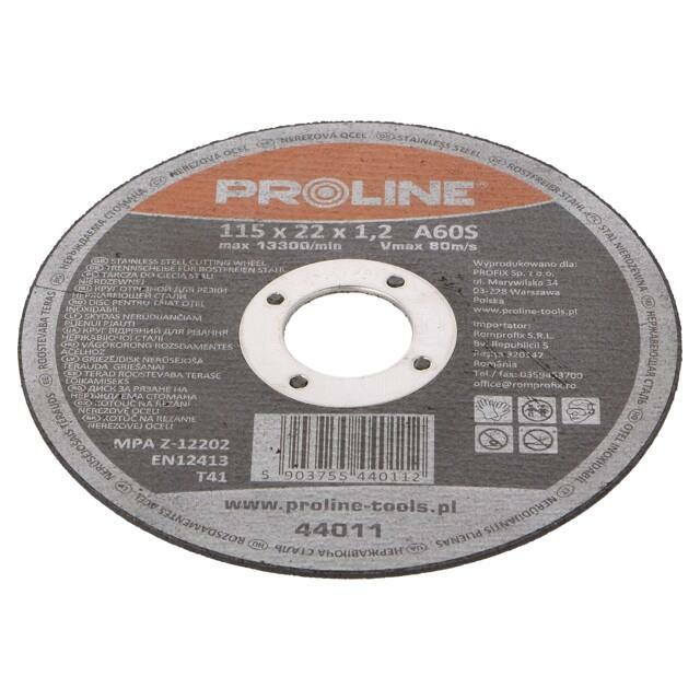 PROLINE Cutting wheel; Ø: 115mm; Disc