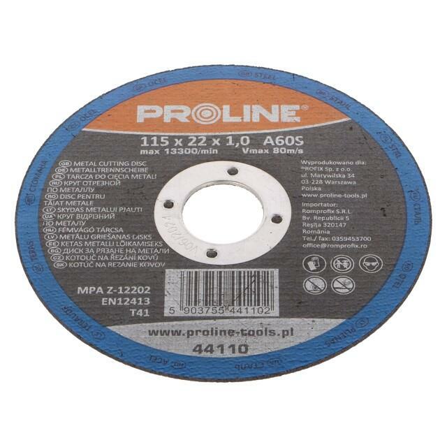 PROLINE Cutting wheel; Ø: 115mm; Disc