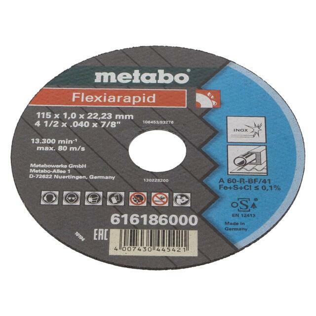 METABO Cutting wheel; Ø: 115mm; Disc