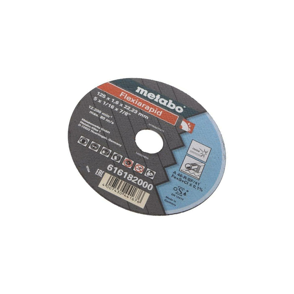 METABO Cutting wheel; Ø: 125mm; Disc