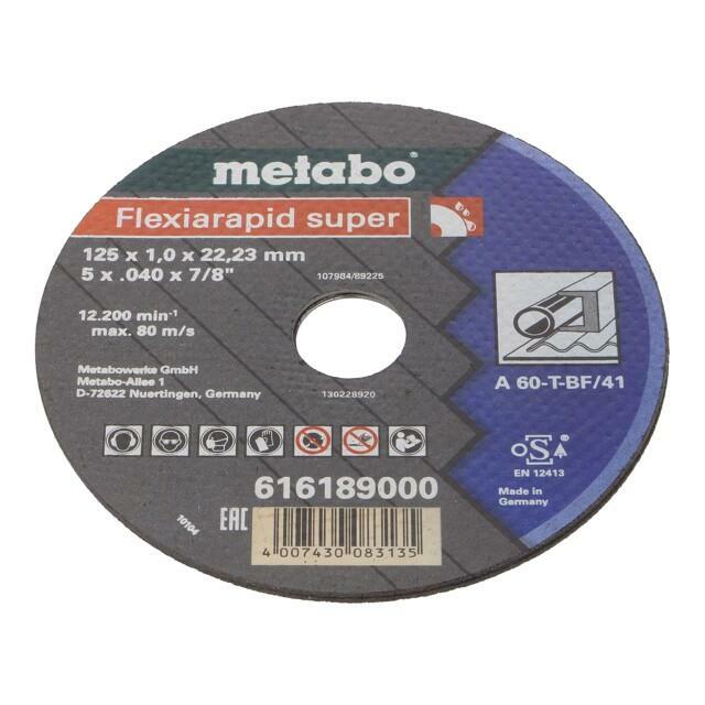 METABO Cutting wheel; Ø: 125mm; Disc