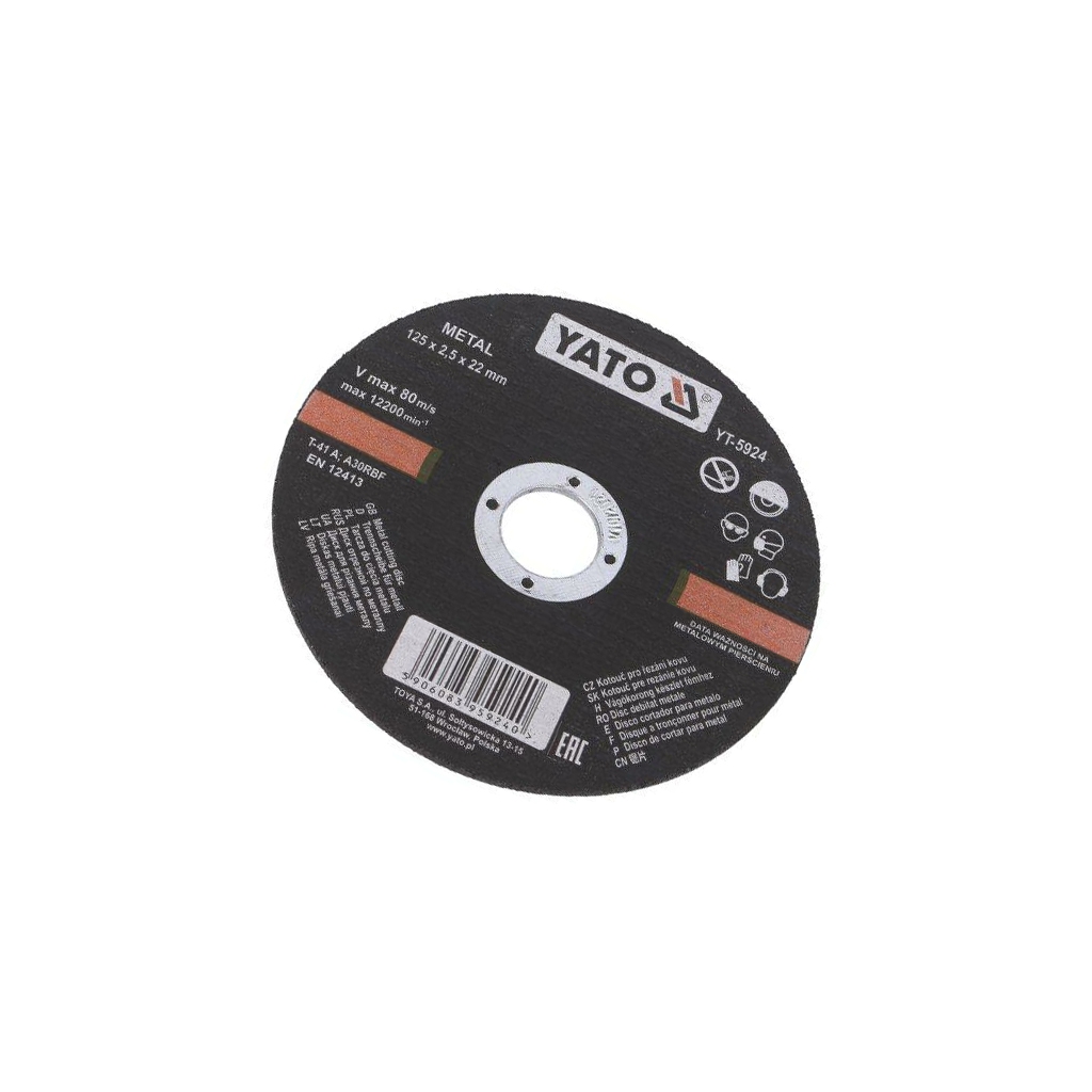 YATO Cutting wheel; Ø: 125mm; Disc