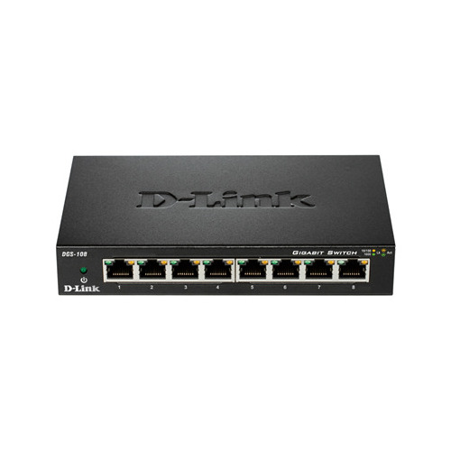 D-Link DGS-108 Melns | DGS-108/E |