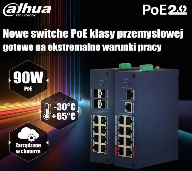 Dahua CHS4110-8ET-110 Industrial Unmanaged PoE++ Switch