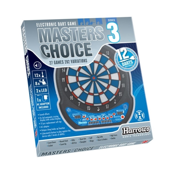 DARTBOARD HARROWS MASTERS CHOICE 3 DART