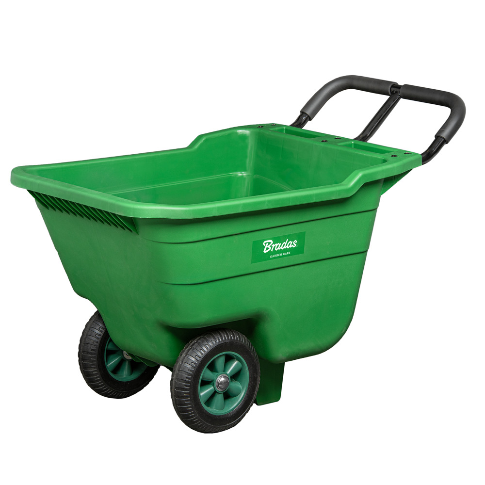 BRADAS Dārza ķerra, plastmasas kaste 90L