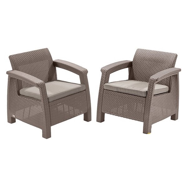 KETER Dārza krēsli Corfu Duo Set