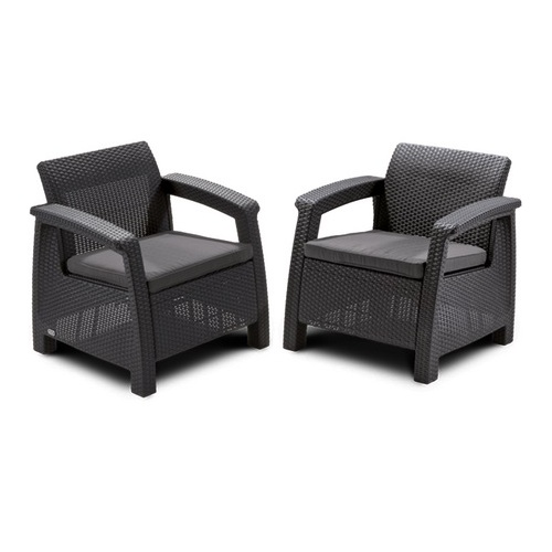 KETER Dārza krēsli Corfu Duo Set