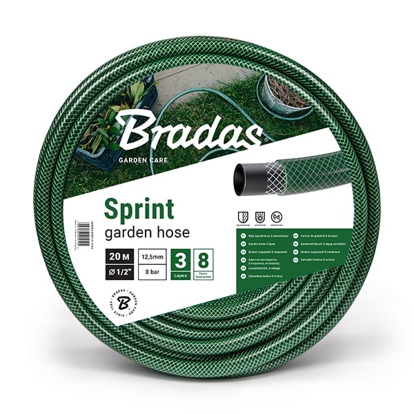 BRADAS Dārza šļūtene 5/8`-20 m, zaļa