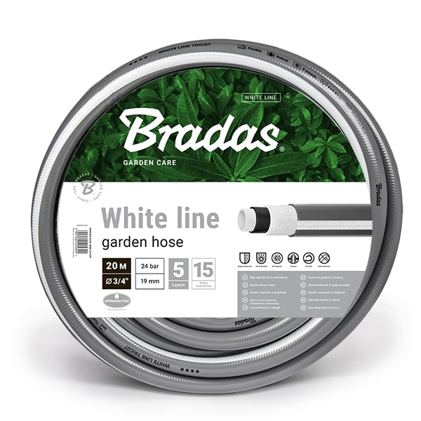 BRADAS Dārza šļūtene WHITE LINE 3/4`-30