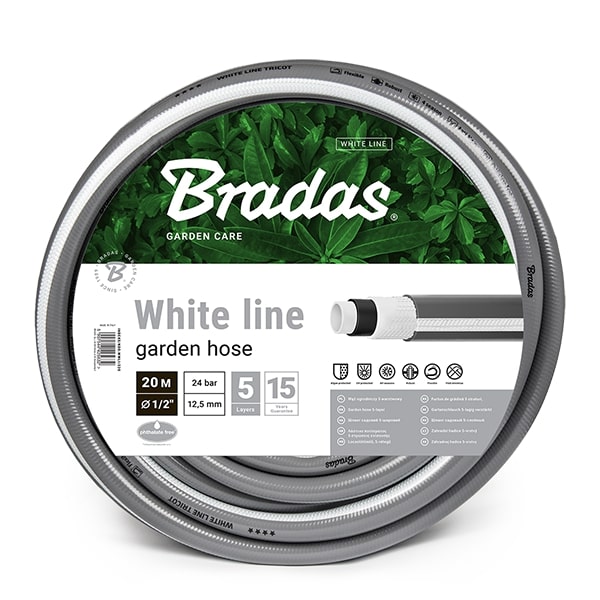 BRADAS Dārza šļūtene WHITE LINE 5/8`-30