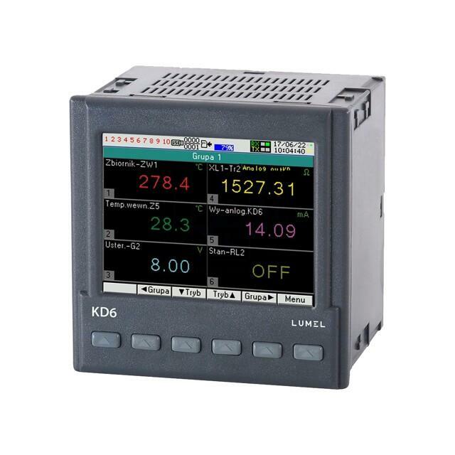 LUMEL Data logger; Display: LCD TFT
