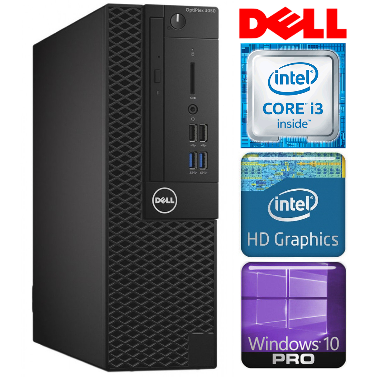 DELL 3050 SFF i3-7100 32GB 256SSD
