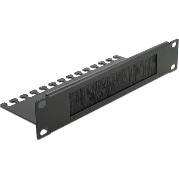 Delock 10" Cable Management Brush Strip