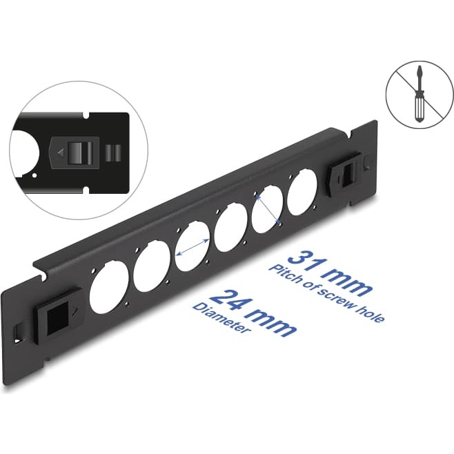 Delock 10" D-Type Patch Panel 6