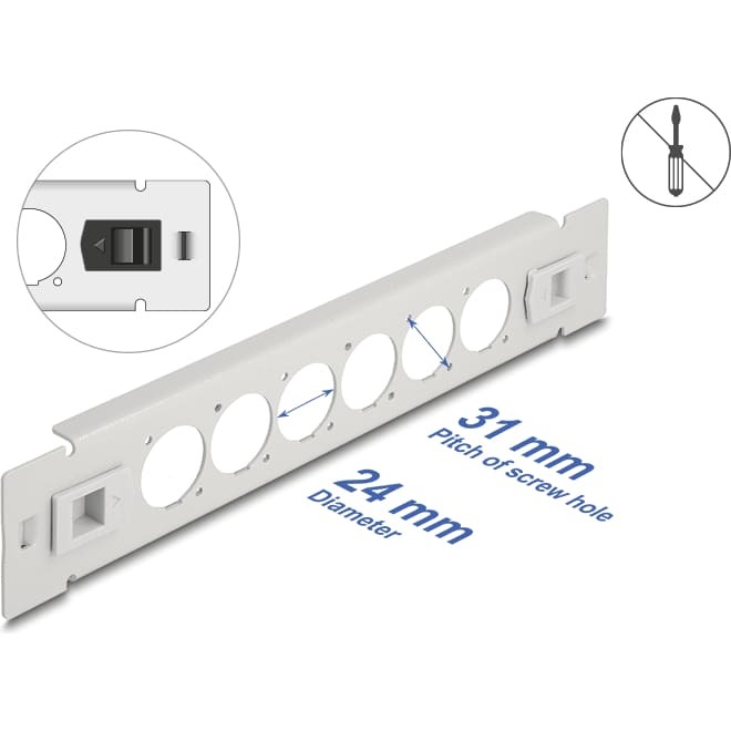 Delock 10" D-Type Patch Panel 6
