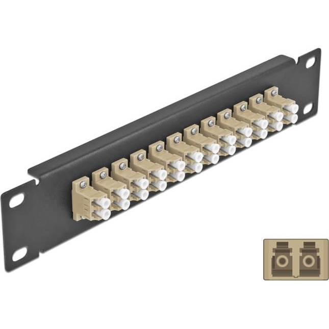 Delock 10" Fiber Optic Patch Panel