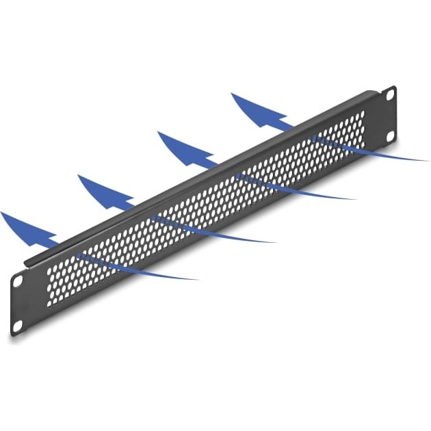 Delock 19" Blind Panel with round