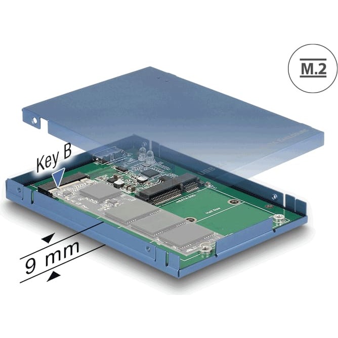 Delock 2.5" Converter USB 10