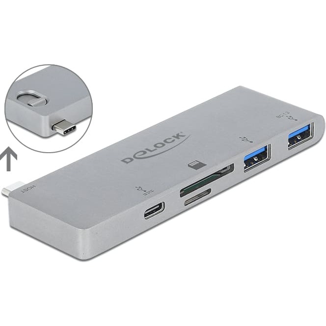Delock 3 Port Hub and 2