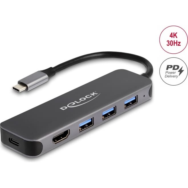 Delock 3 Port USB Hub and