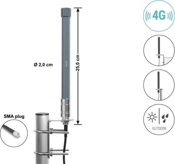 Delock 4G Antenna SMA plug 2