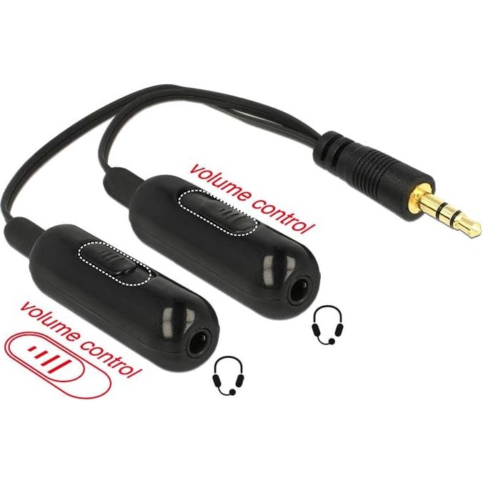 Delock Adapter Cable audio splitter stereo