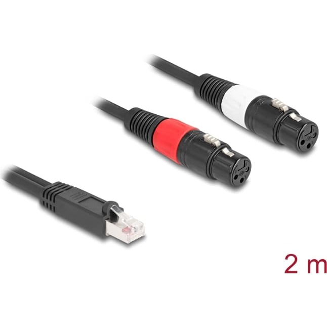 Delock Adapter Cable RJ45 plug to