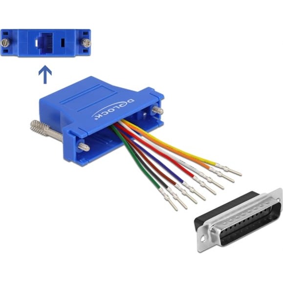 Delock Adapter D-Sub 25 pin male