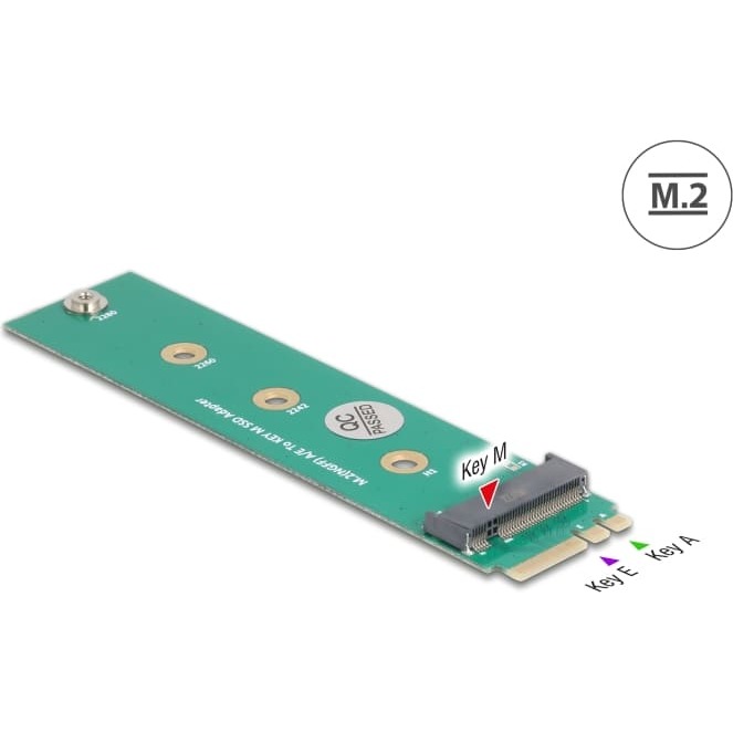 Delock Adapter M.2 Key A+E