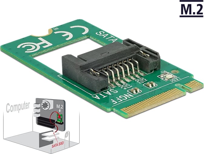 Delock Adapter M.2 Key B