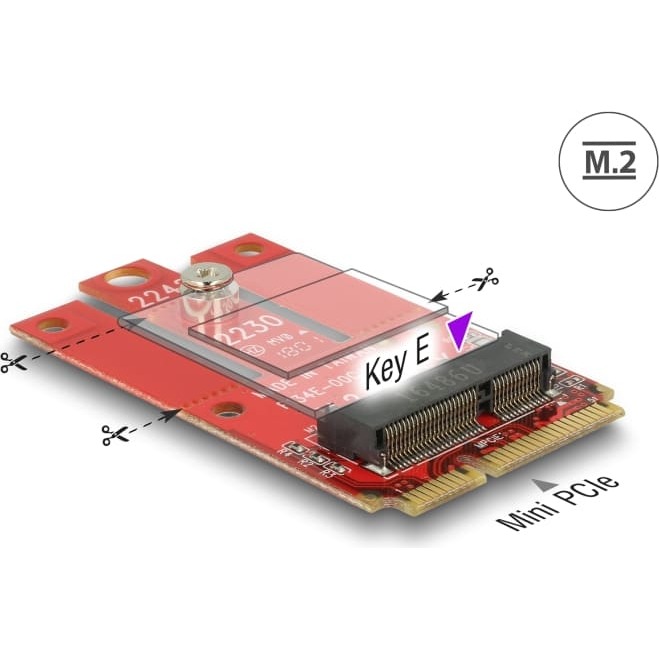 Delock Adapter Mini PCIe > M
