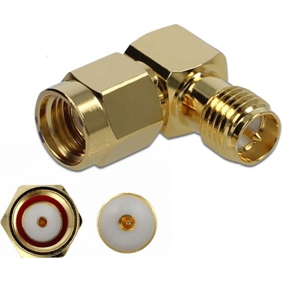 Delock Adapter RP-SMA plug to RP-SMA