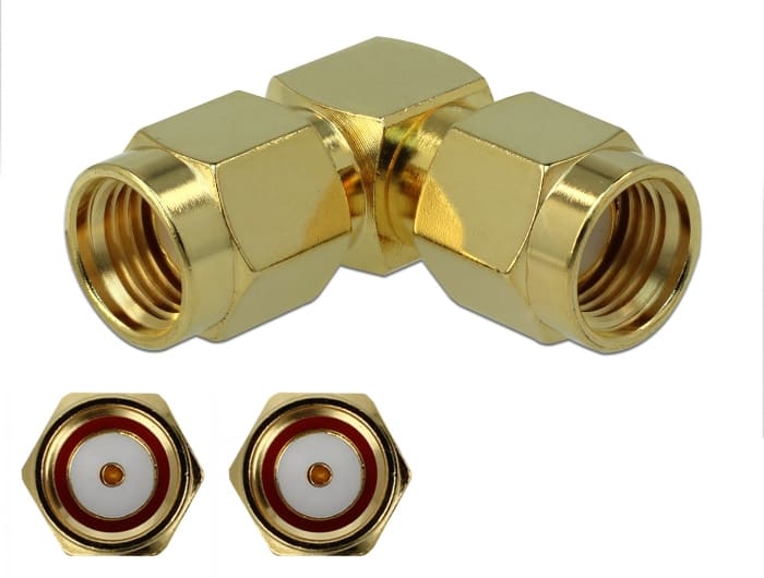 Delock Adapter RP-SMA plug to RP-SMA