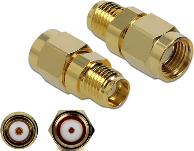 Delock Adapter RP-SMA plug to SMA