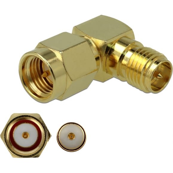 Delock Adapter SMA male to RP-SMA
