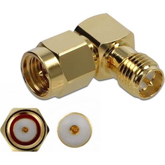 Delock Adapter SMA plug to RP-SMA